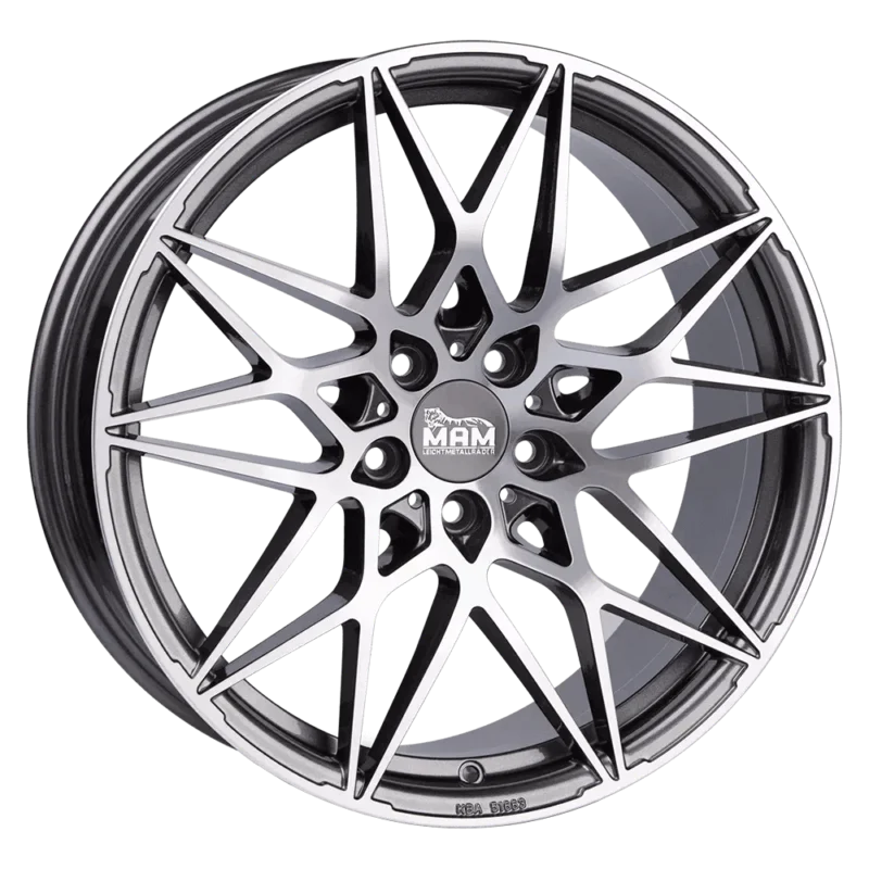 Reducere MAM Felgen B2 18, 8, 5, 112, 30, 72.6, PALLADIUM FRONT POLISH,