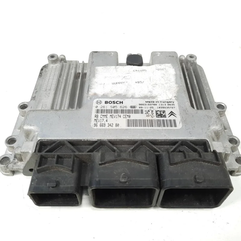 Calculator motor, cod 9663193780, 0261S05626, Peugeot 207 Sedan, 1.6 benz, NFU (idi:538650) Cel mai vândut