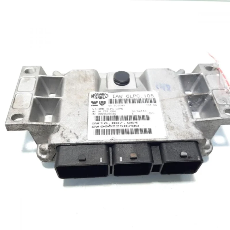 Calculator motor ECU, cod 9662258780, 9654596080, Citroen C3 (I), 1.4 16V benz, KFU (idi:560539) Plată securizată