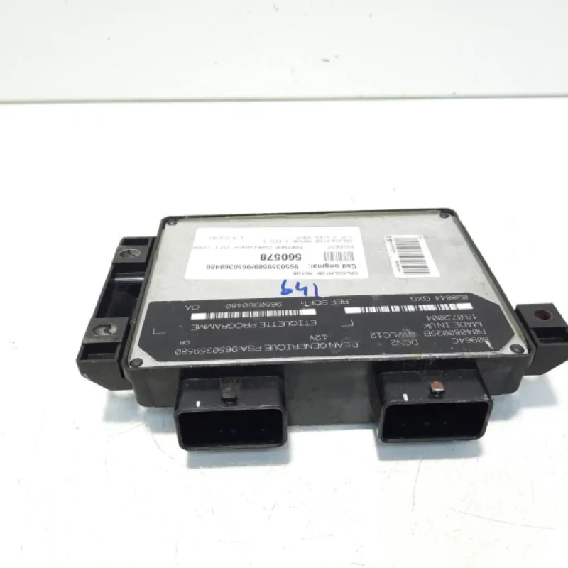Calculator motor ECU, cod 9650359580, 9650360480, Peugeot Partner (I), 1.9 diesel, WJY (idi:560578) Plată sigură