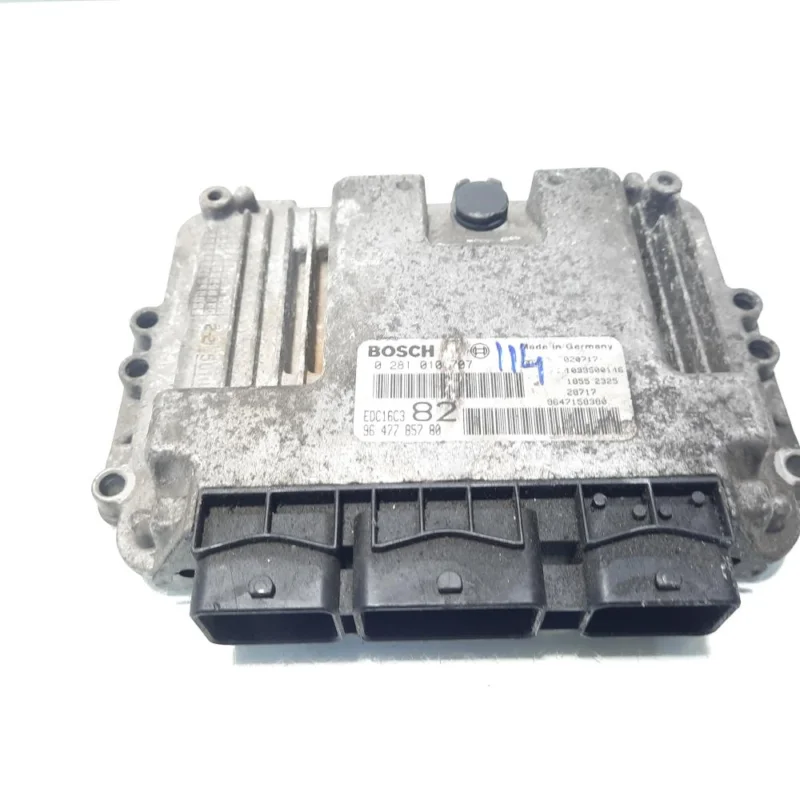 Calculator motor ECU, cod 9647785780, 0281010707, Citroen C2 (JM), 1.4 HDI, 8HX (idi:560733) Mai ieftin