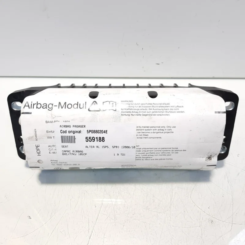 Airbag pasager, cod 5P0880204E, Seat Altea (5P1) (idi:559188) Reducere