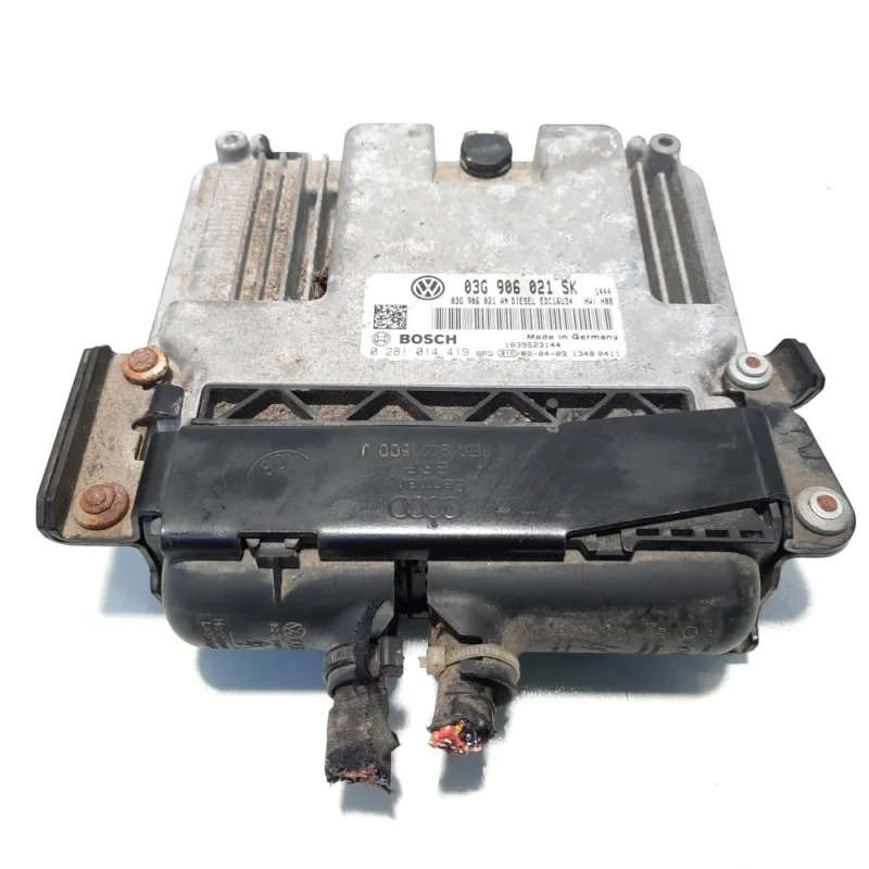 Calculator motor ECU, cod 03G906021SK, 0281014419, Seat Altea XL (5P5, 5P8) 1.9 TDI, BXE (id:559207) Plată securizată