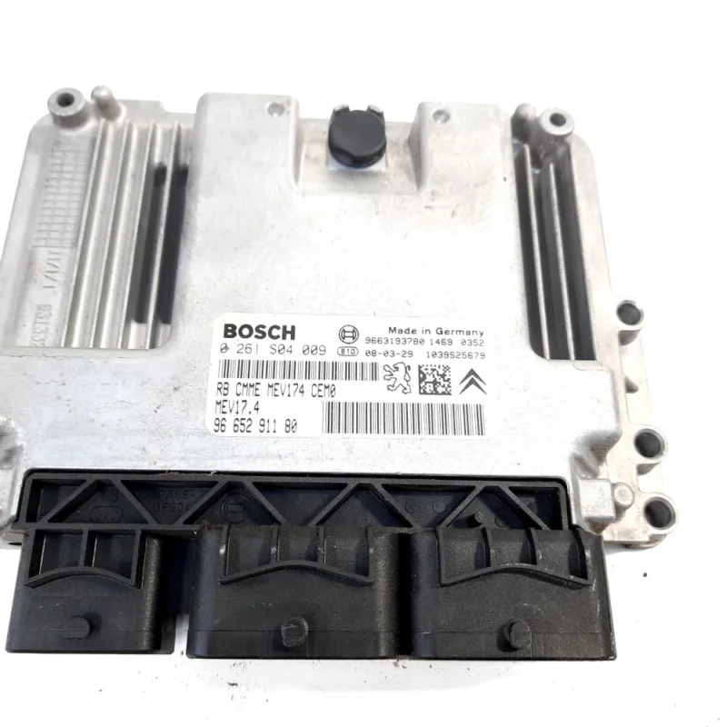 Calculator motor, cod 9663193780, 0261S04009, Peugeot 307 CC (3B), 1.6 benz, NFU (idi:550102) Noutate