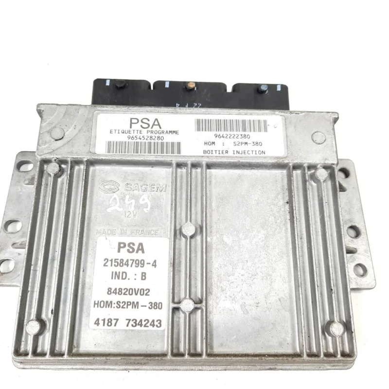 Calculator motor, cod 9654528280, 9642222380, Peugeot 206, 1.4 benz, KFV (idi:549902) Ofertă