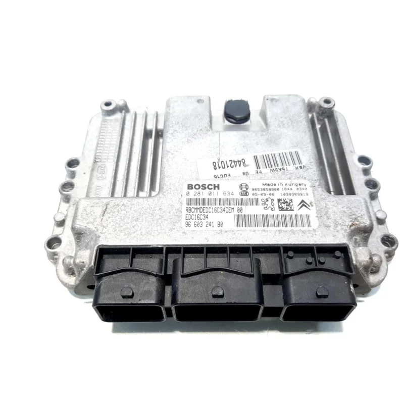 Calculator motor ECU, cod 9653958980, 0281011634, Citroen C5 (II), 1.6 HDI, 9HZ (idi:550020) Calitate înaltă