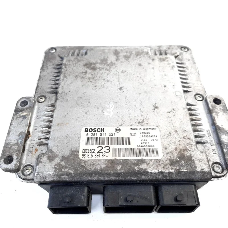 Plată securizată Calculator motor, cod 9640938680, 0281011521, Citroen C5 (I) Break, 2.0 HDI, RHZ (idi:550105)