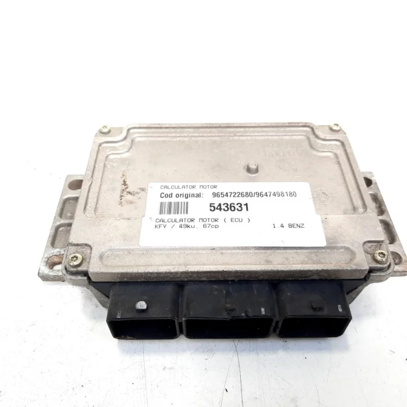 Popular Calculator motor, cod 9654722680, 9647498180, Citroen C3 (I), 1.4 benz, KFV (idi:543631)