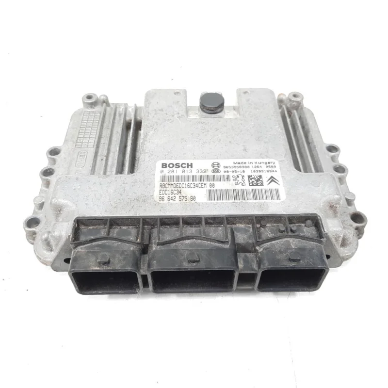 Calculator motor Bosch, cod 9653958980, 0281013332, Peugeot 307 Break, 1.6 HDI, 9HZ (idi:543583) Ofertă de sezon