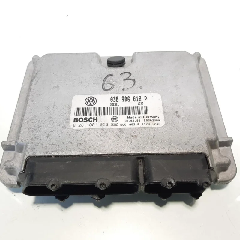 Calculator motor, cod 038906018P, 0281001720, Audi A4 Avant (8D5, B5), 1.9 TDI, AFN (idi:535410) Bestseller