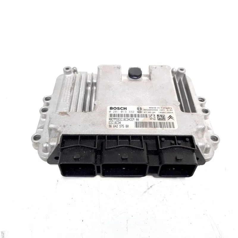 Calculator motor Bosch, cod 9653958980, 0281013332, Peugeot 206 Sedan, 1.6 HDI, 9HZ (idi:538450) Reducere specială