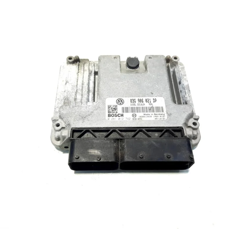 Calculator motor, cod 03G906021DP, 0281012742, Seat Altea (5P1), 1.9 TDI, BKC (idi:527090) Transport gratuit