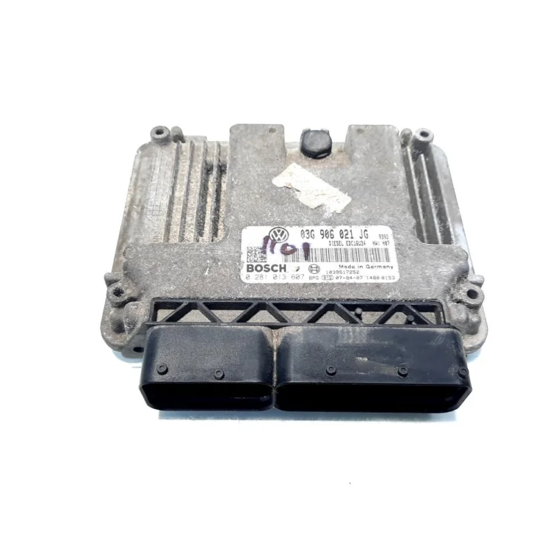 Calculator motor, cod 03G906021JG, 0281013607, VW Golf 5 Variant (1K5), 2.0 TDI, BMM (idi:527602) Popular
