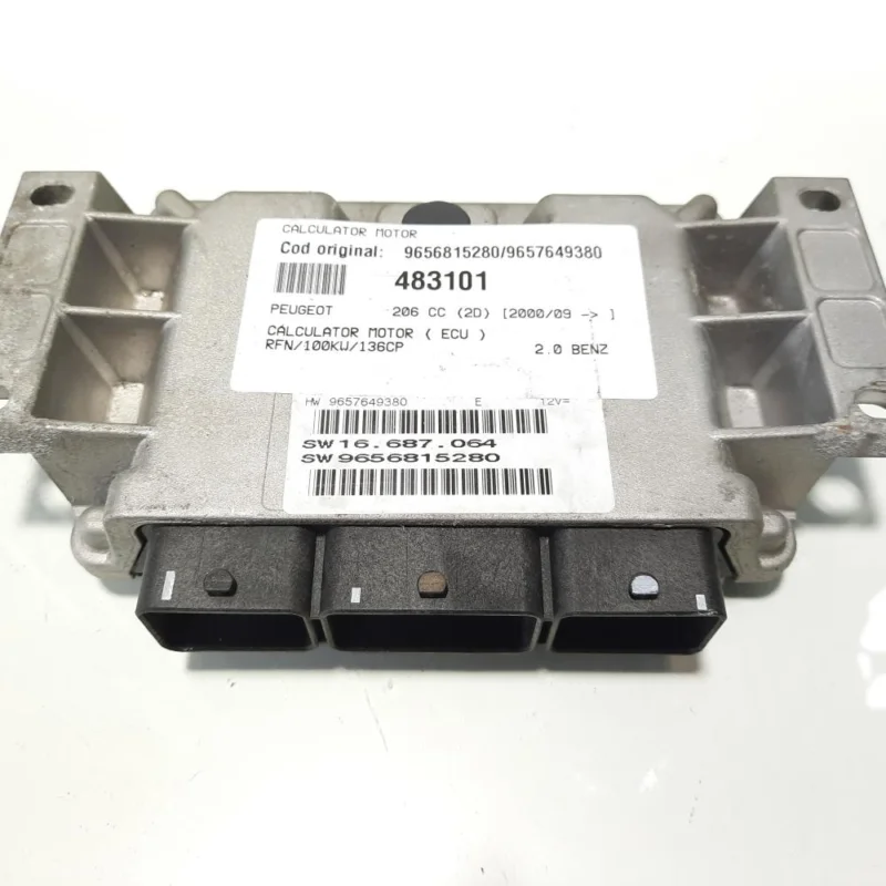 Cumpărături sigure Calculator motor, cod 9656815280, 9657649380, Citroen Xsara Picasso, 2.0 benz, RFN (idi:483101)