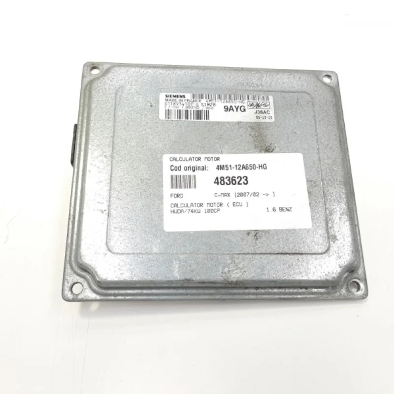 Calculator motor, cod 4M51-12A650-HG, Ford Focus 2 Cabriolet, 1.6 B, HWDA (idi:483623) Reducere