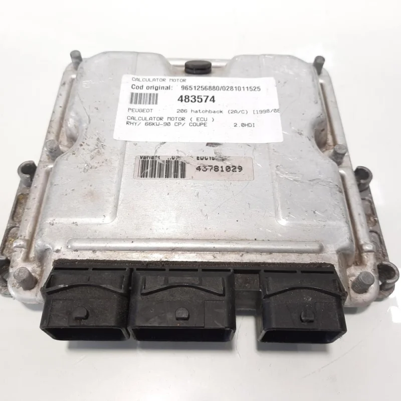 Calculator motor, cod 9651256880, 0281011525, Citroen Xsara Picasso, 2.0 HDI, RHY (idi:483574) Reducere specială