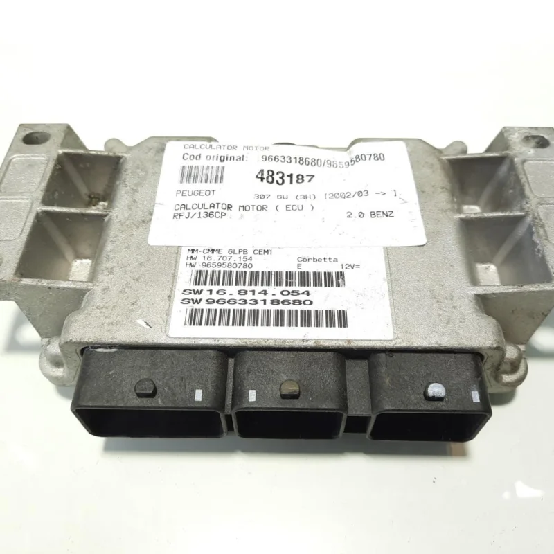 Calculator motor, cod 9663318680, 9659580780, Citroen, 2.0 benz, RFJ (idi:483187) Livrare expres