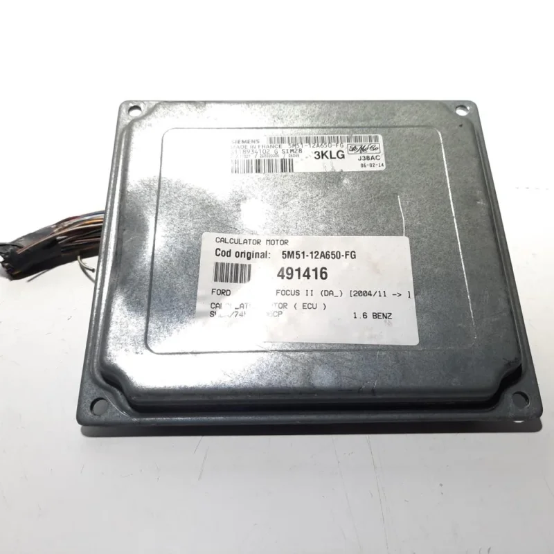 Plată securizată Calculator motor, cod 5M51-12A650-FG, Ford, 1.6 benz, SHDA (idi:491416)