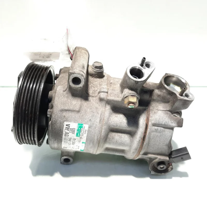 Compresor clima Sanden, cod 5N0820803, VW Golf 5 Plus (5M1), 1.9 TDI, BXE (pr:110747) Super ofertă
