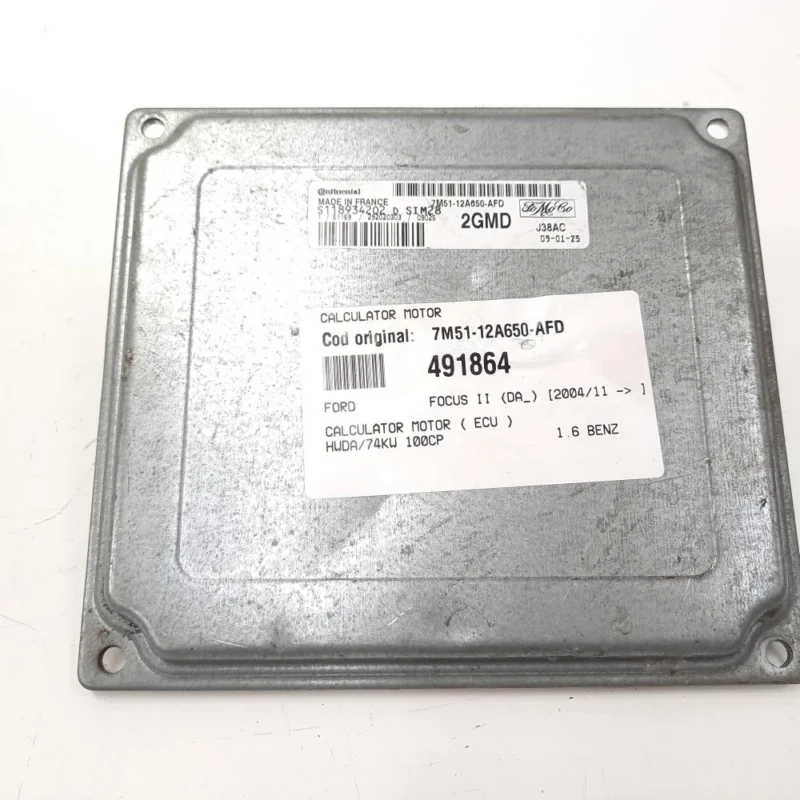Calculator motor, cod 7M51-12A650-AFD, Ford C-Max 1, 1.6 benz, HWDA (idi:491864) Ultima șansă