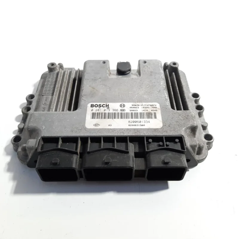 Calculator motor, cod 8200601334, 0281013366, Renault Megane 2, 1.9 DCI, F9Q800 (idi:492001) Popular
