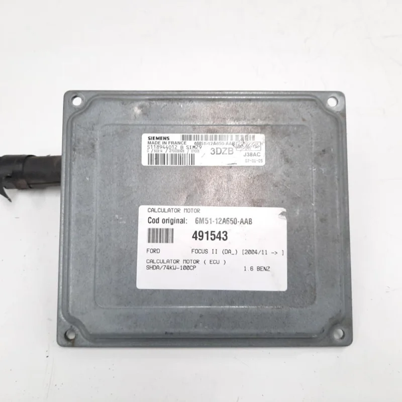 Calculator motor, cod 6M51-12A650-AAB, Ford Focus 2 Combi (DA), 1.6 benz, SHDA (idi:491543) Reducere specială