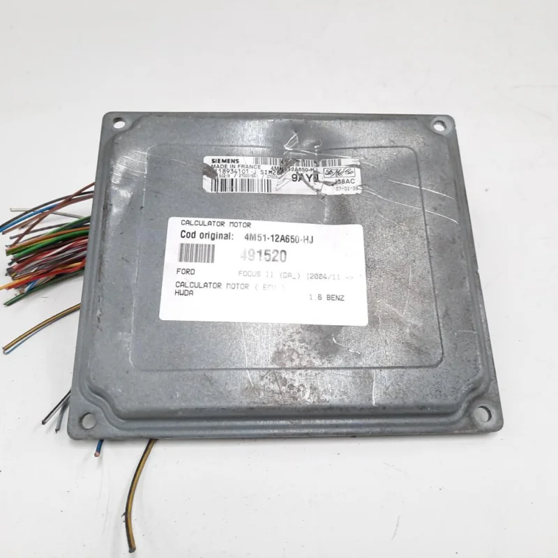 Calculator motor, cod 4M51-12A650-HJ, Ford Focus 2 Sedan (DA), 1.6 benz, HWDA (idi:491520) Promoție