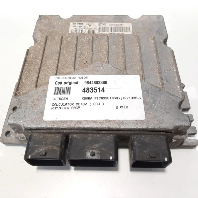 Preț promoțional Calculator motor, cod 9644803380, Citroen Xsara hatchback, 2.0 HDI, RHY (idi:483514)