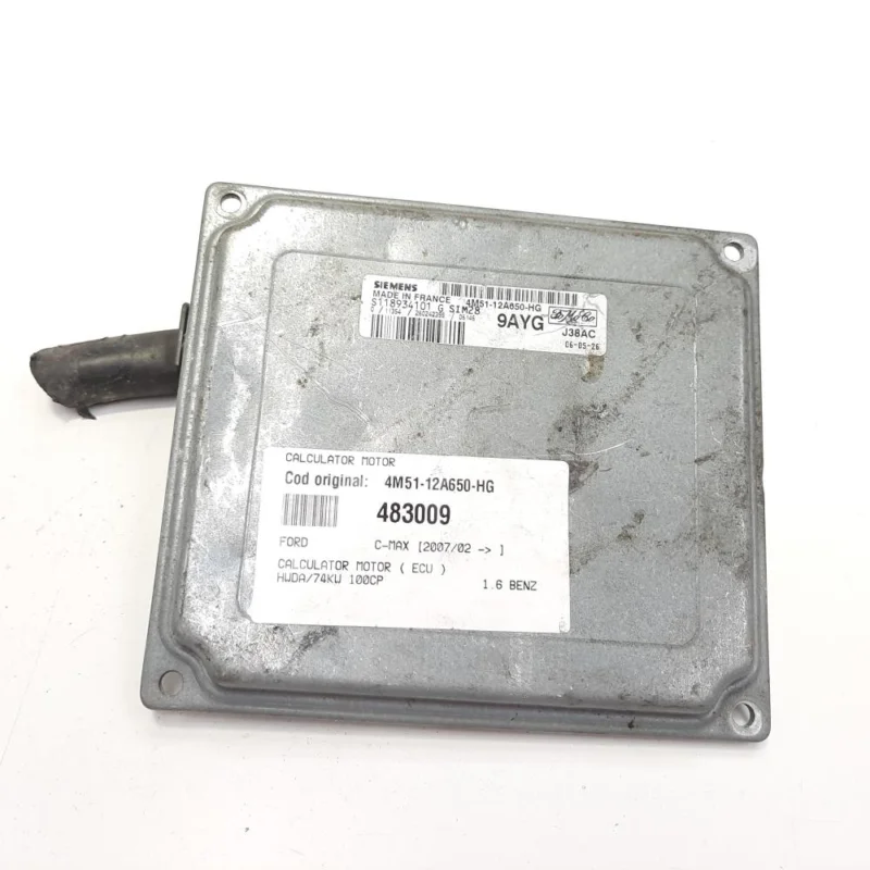Plată securizată Calculator motor, cod 4M51-12A650-HG, Ford Focus 2 (DA) 1.6 B, HWDA (idi:483009)