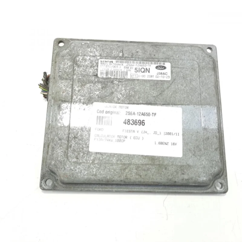 Cumpără acum Calculator motor, cod 2S6A-12A650-TF, Ford Fusion (JU), 1.6 benz, FYJA (idi:483696)