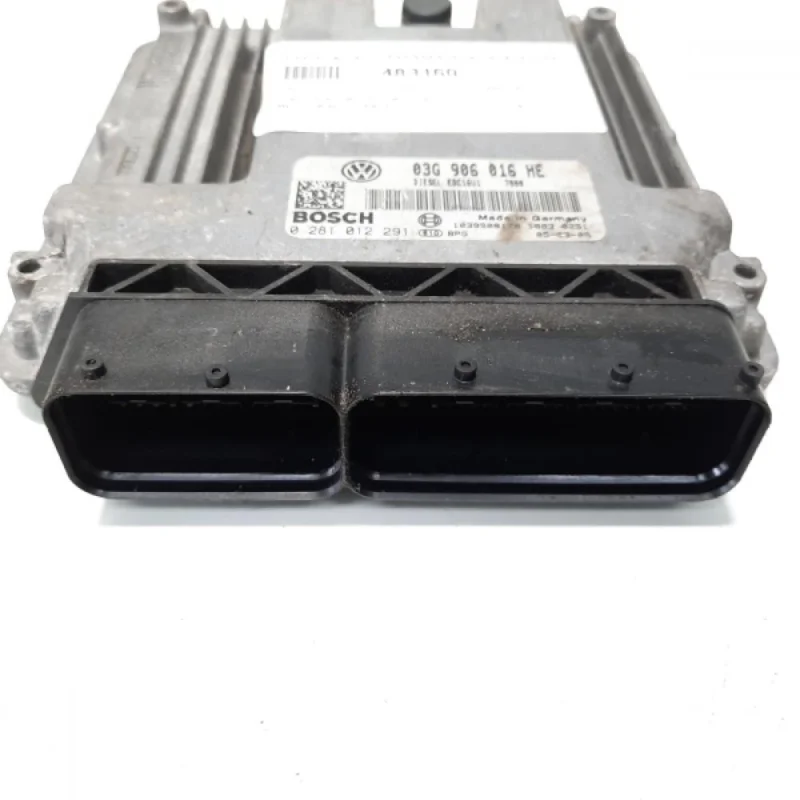 Calculator motor, cod 03G906016HE, 0281012291, Skoda Superb II Combi (3T5), 2.0 TDI, BKD (idi:483160) Ofertă limitată