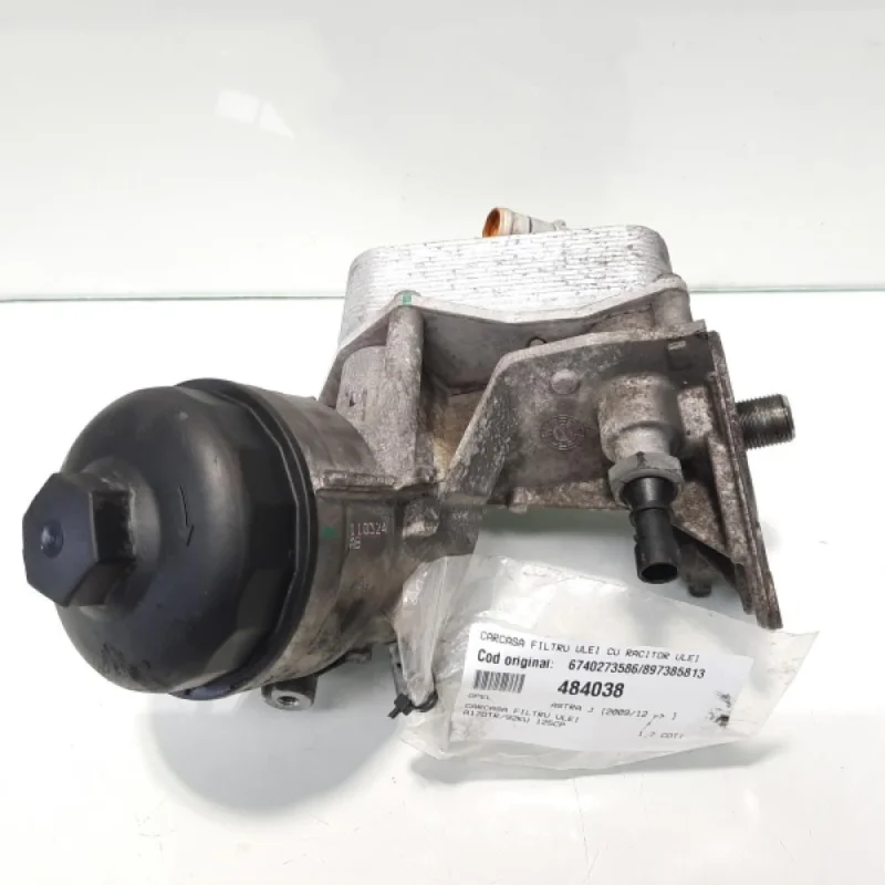 Reducere specială Carcasa filtru ulei cu racitor ulei, cod 6740273586, 897385813, Opel Astra J, 1.7 CDTI, A17DTR (id:484038)