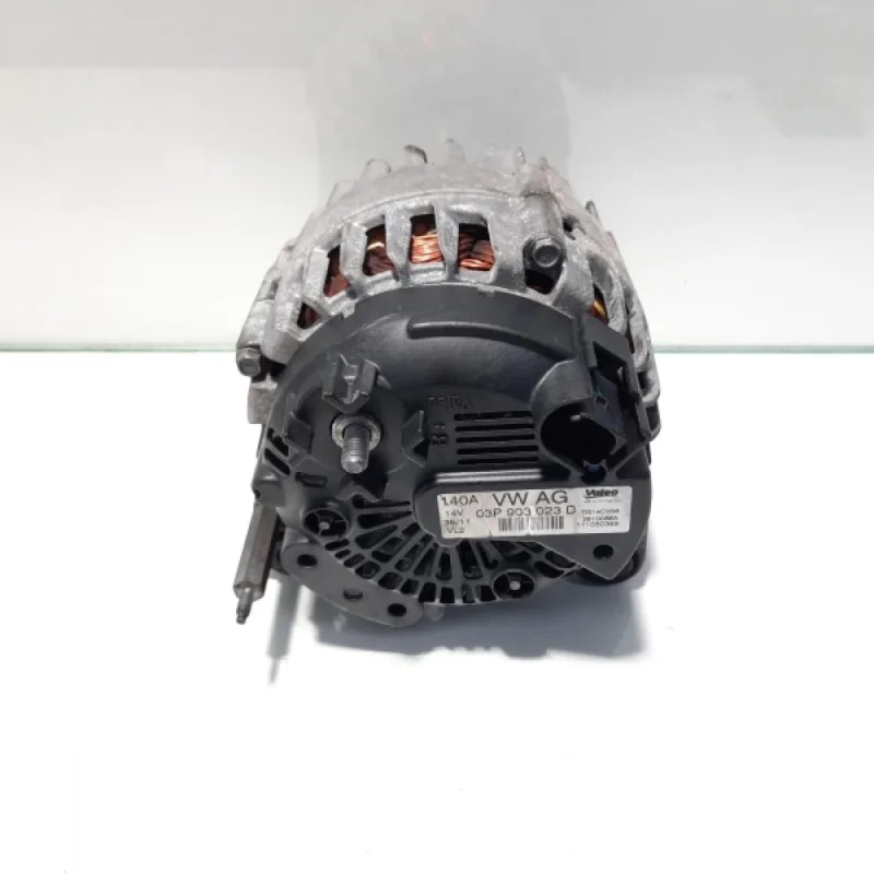 Alternator 140A, Valeo, cod 03P903023D, Skoda Fabia 2 Combi (5J, 545), 1.2 TDI, CFW (pr:110747) Ofertă limitată