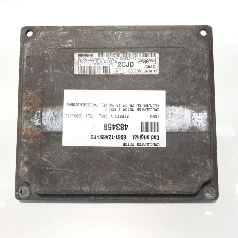 Calculator motor, cod 6S61-12A650-FD, Ford Fiesta 5,1.3 16v benz (id:483458) Disponibil imediat