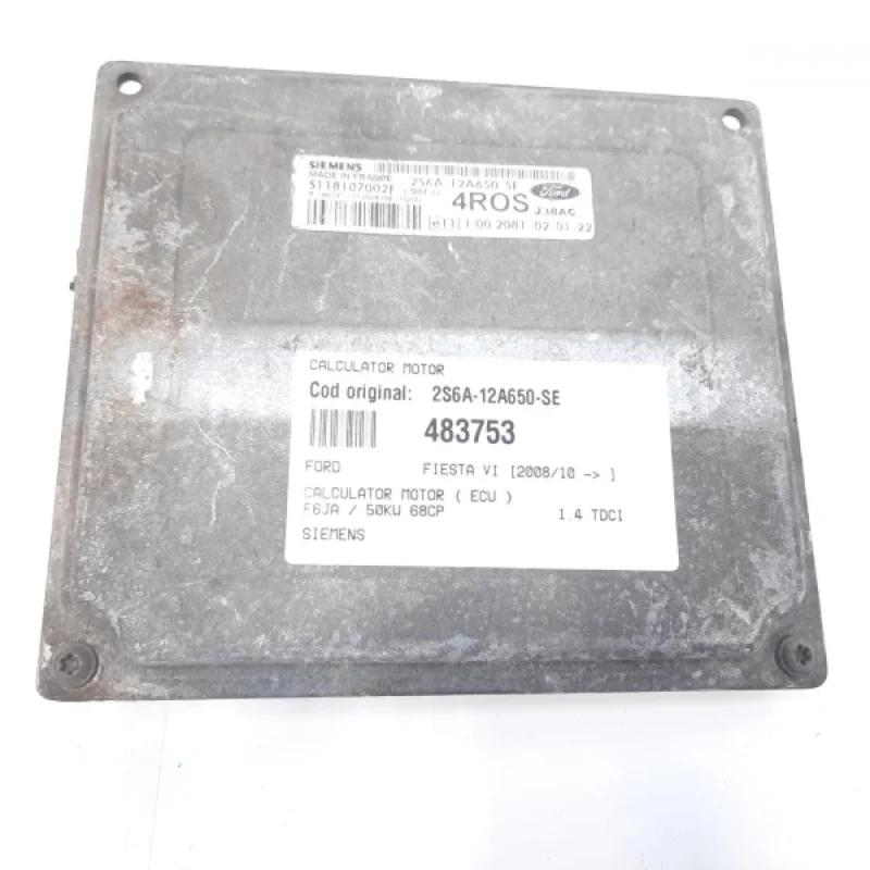 Calculator motor Siemens, cod 2S6A-12A650-SE, Ford Fiesta 6, 1.4 benz, FXJA (id:483753) Popular