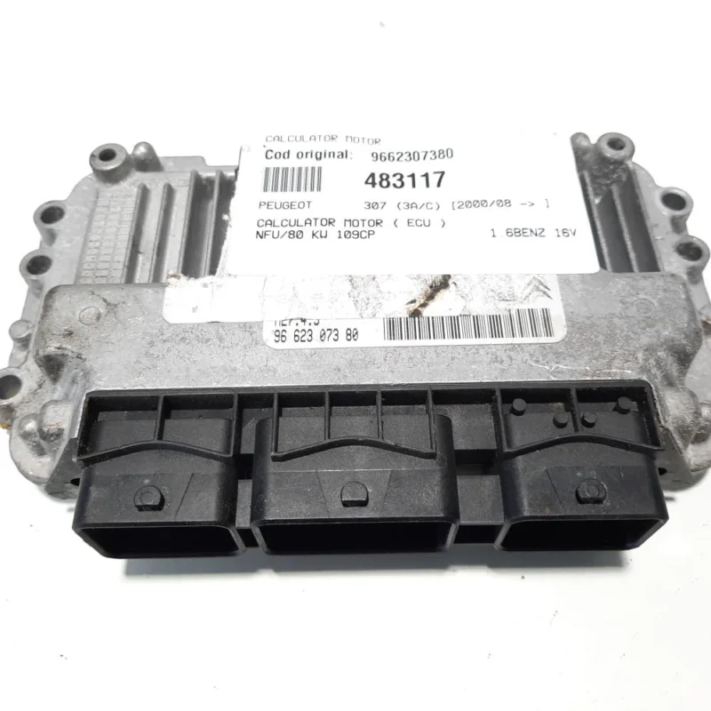 Calculator motor, cod 9662307380, Peugeot 307, 1.6 B, 16V, NFU (id:483117) Ofertă de sezon
