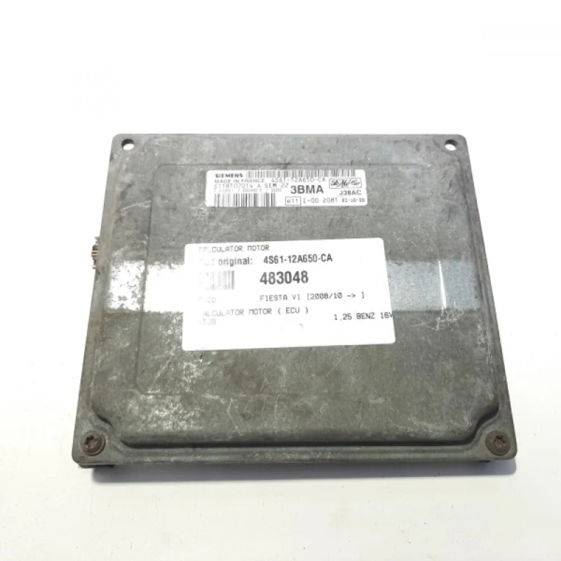 Calculator motor, cod 4S61-12A650-CA, Ford Fiesta 6, 1.25 B, STJB (id:483048) Cumpărături sigure