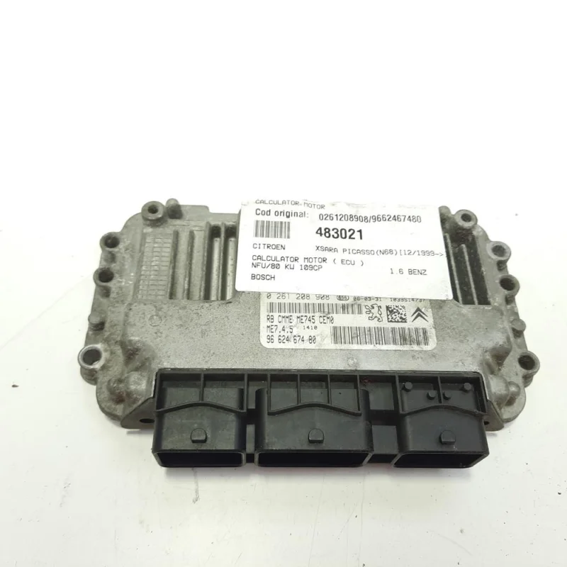 Preț redus Calculator motor Bosch, cod 0261208908, 9662467480, Citroen Xsara Picasso, 1.6 B, NFU (id:483021)
