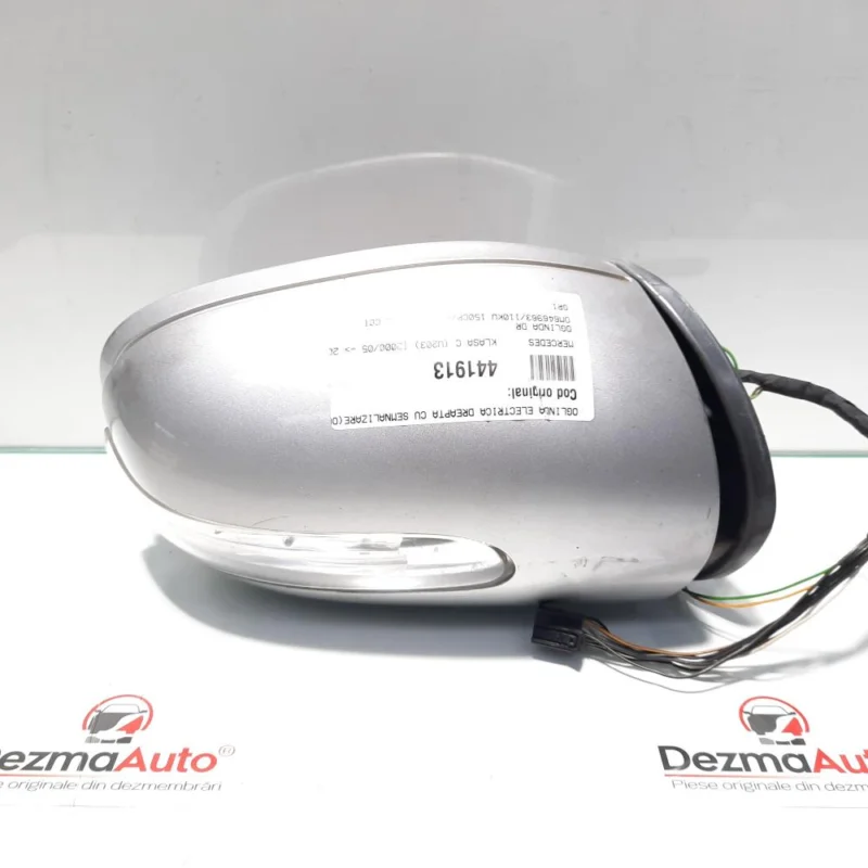 Oglinda electrica dreapta cu semnalizare, Mercedes Clasa C (W203) [Fabr 2000-2007] (id:441913) Preț mic