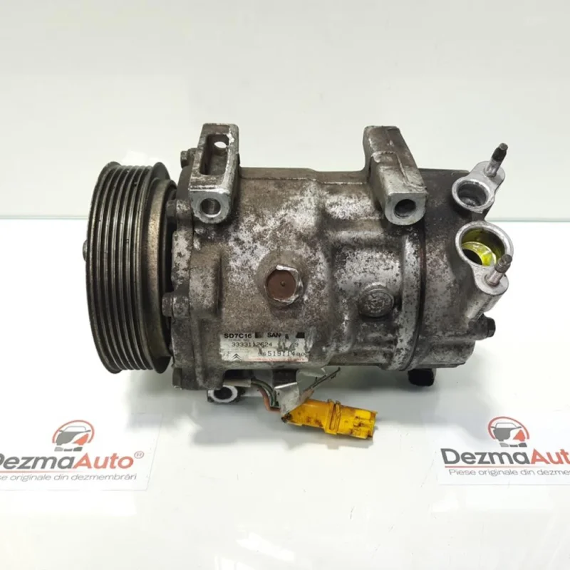 Compresor clima, Peugeot 307 SW [Fabr 2002-2008] 1.6 hdi, 9HZ, 9651911480 (id:433685) Cel mai bun preț