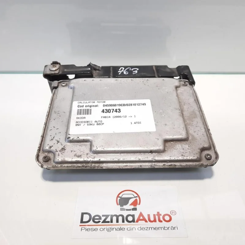 Calculator motor, Vw Golf 6 (5K1) [Fabr 2009-2013] 1.4 tdi, BNV, 045906019CD, 0281012749 (id:430743) Preț redus