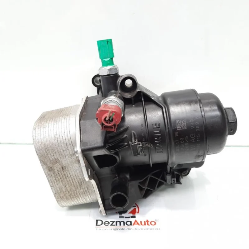 Doar azi Carcasa filtru ulei cu racitor, Seat Leon (5F1) [Fabr 2012-2018] 1.6 tdi, DDY, 03N115389K, 03N117021