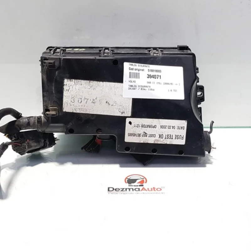 Tablou sigurante, Volvo V70 lll, 1.6 diesel, D4164T, 518818000 Plată securizată