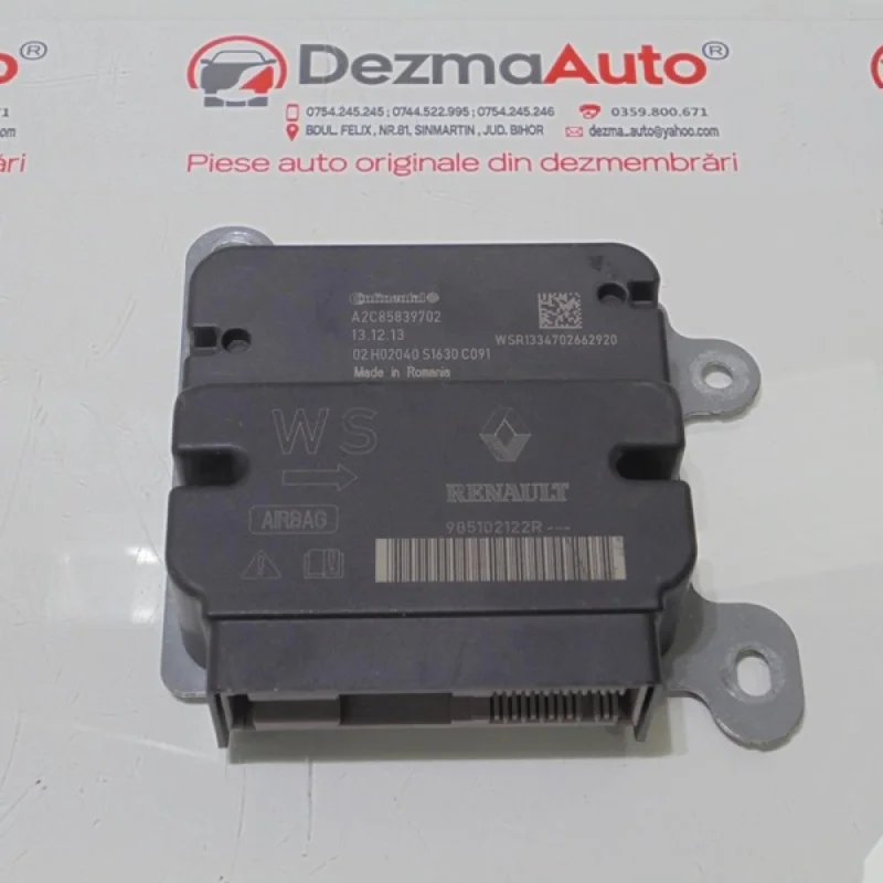 Calculator airbag, 985102122R, Dacia Logan Express (FS) Doar azi